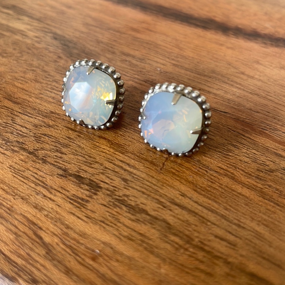 Sorrelli Gray Opal Essentials Stud Earrings
